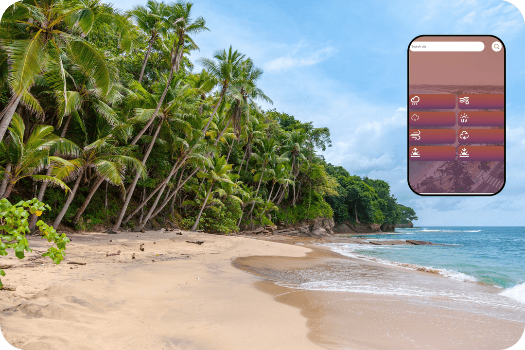 Showcase of the Weather App